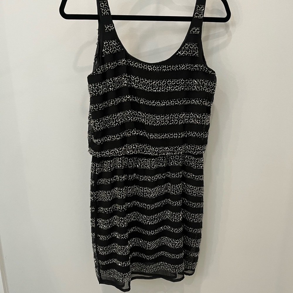 Romeo and Juliet Black and Silver sequin dress